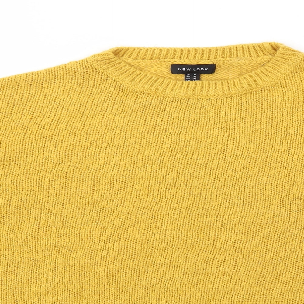 New Look Womens Yellow   Pullover Jumper Size M