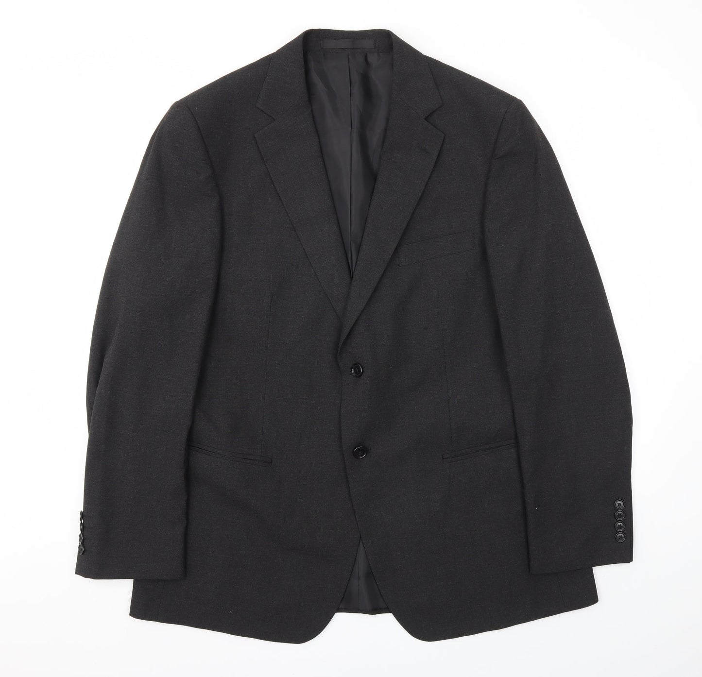 M&S Mens Black Houndstooth  Jacket Blazer Size 42