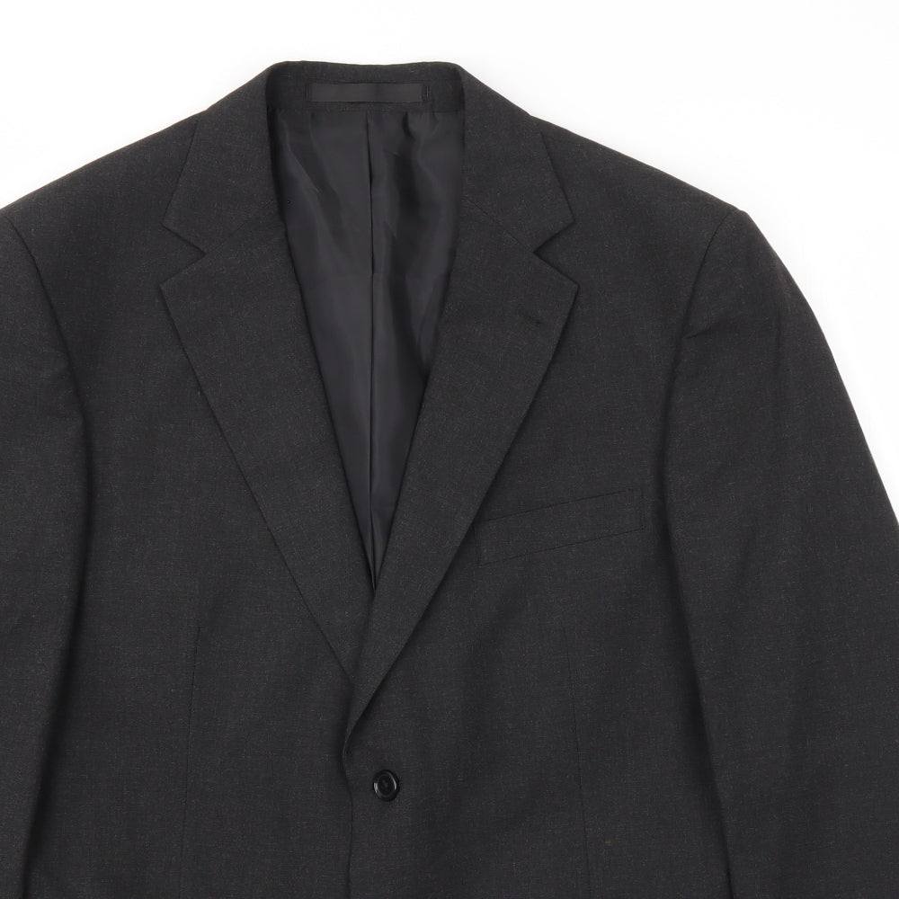 M&S Mens Black Houndstooth  Jacket Blazer Size 42