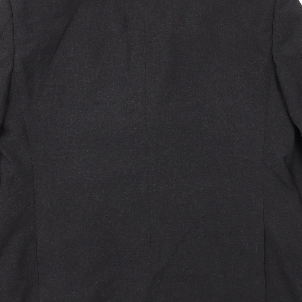 M&S Mens Black Houndstooth  Jacket Blazer Size 42