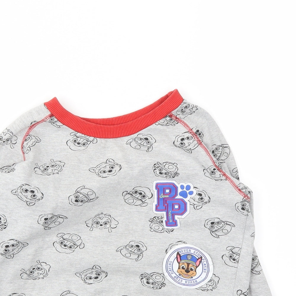 CHARICTER Boys Grey Animal Print  Pullover Hoodie Size 8 Years