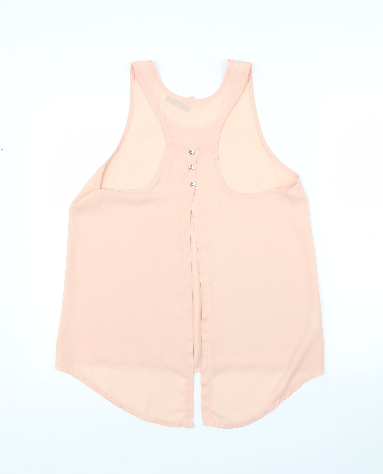 Only Fashion Womens Pink   Basic Blouse Size M  - Split down back