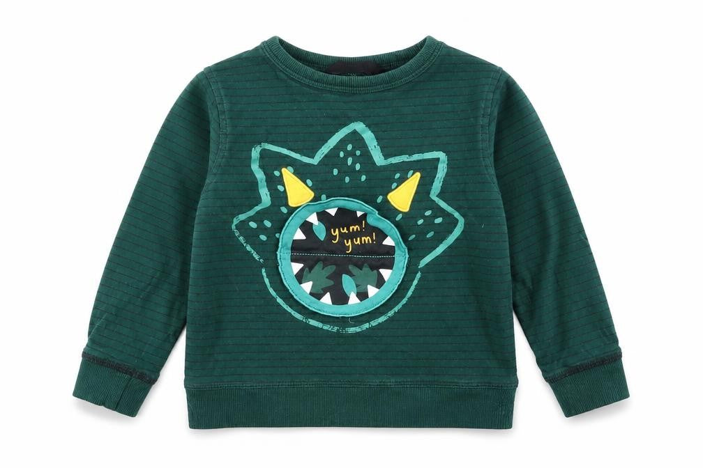 George Boys Green   Basic T-Shirt Size 2-3 Years  - Dinsosaur