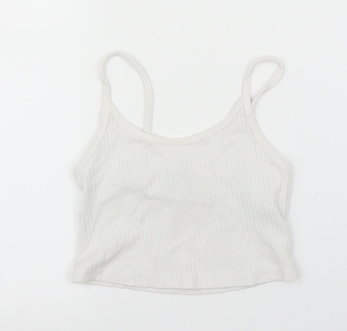 Topshop Womens White   Camisole Blouse Size 4  - Cropped