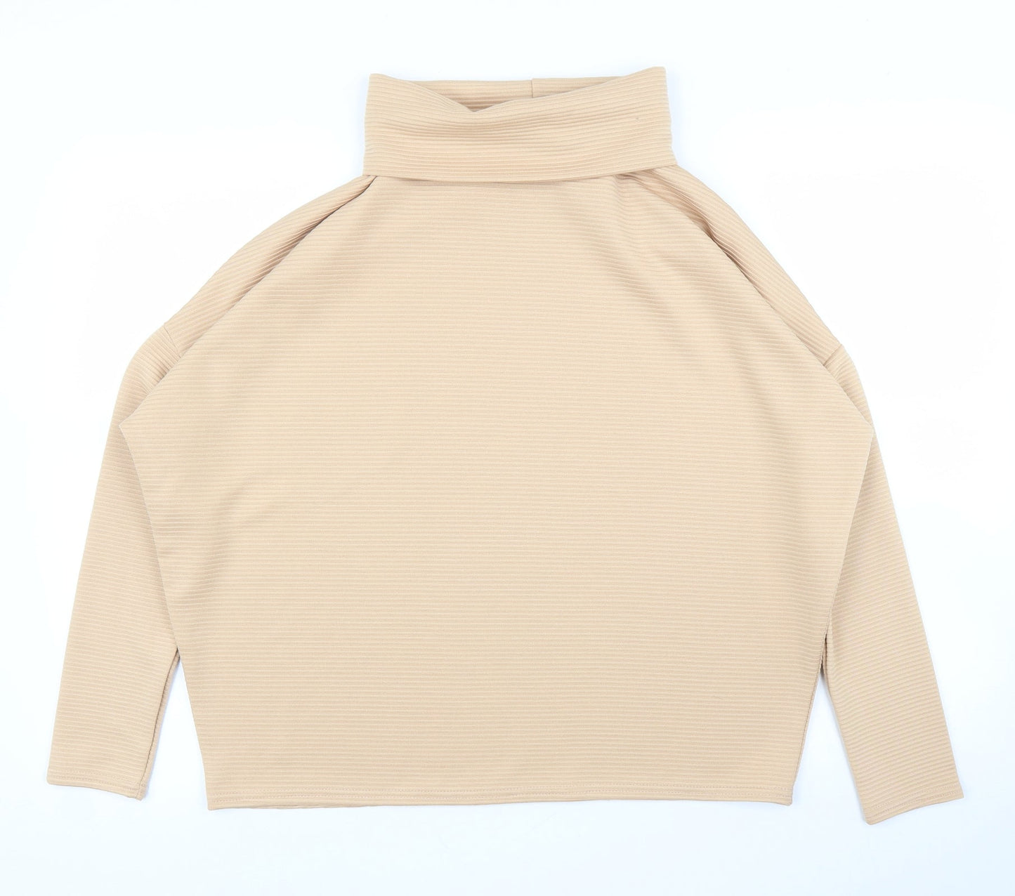 HOT!MESS Womens Beige   Basic Blouse One Size