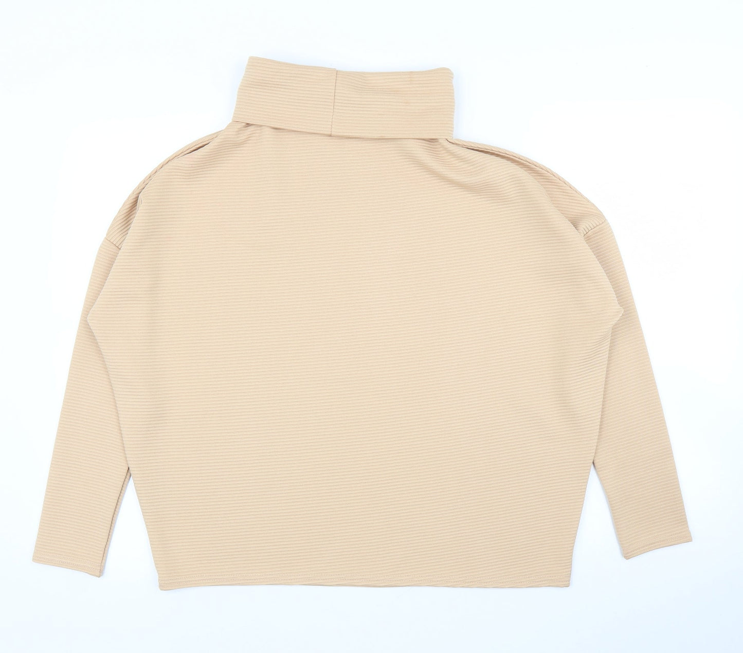 HOT!MESS Womens Beige   Basic Blouse One Size
