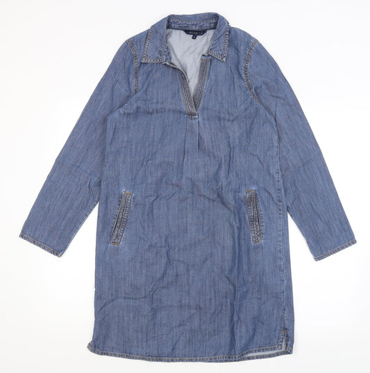 Blue 73 Womens Blue   A-Line  Size 8