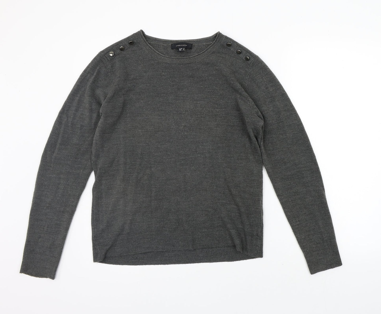 Atmopshere Womens Grey   Pullover Jumper Size 12