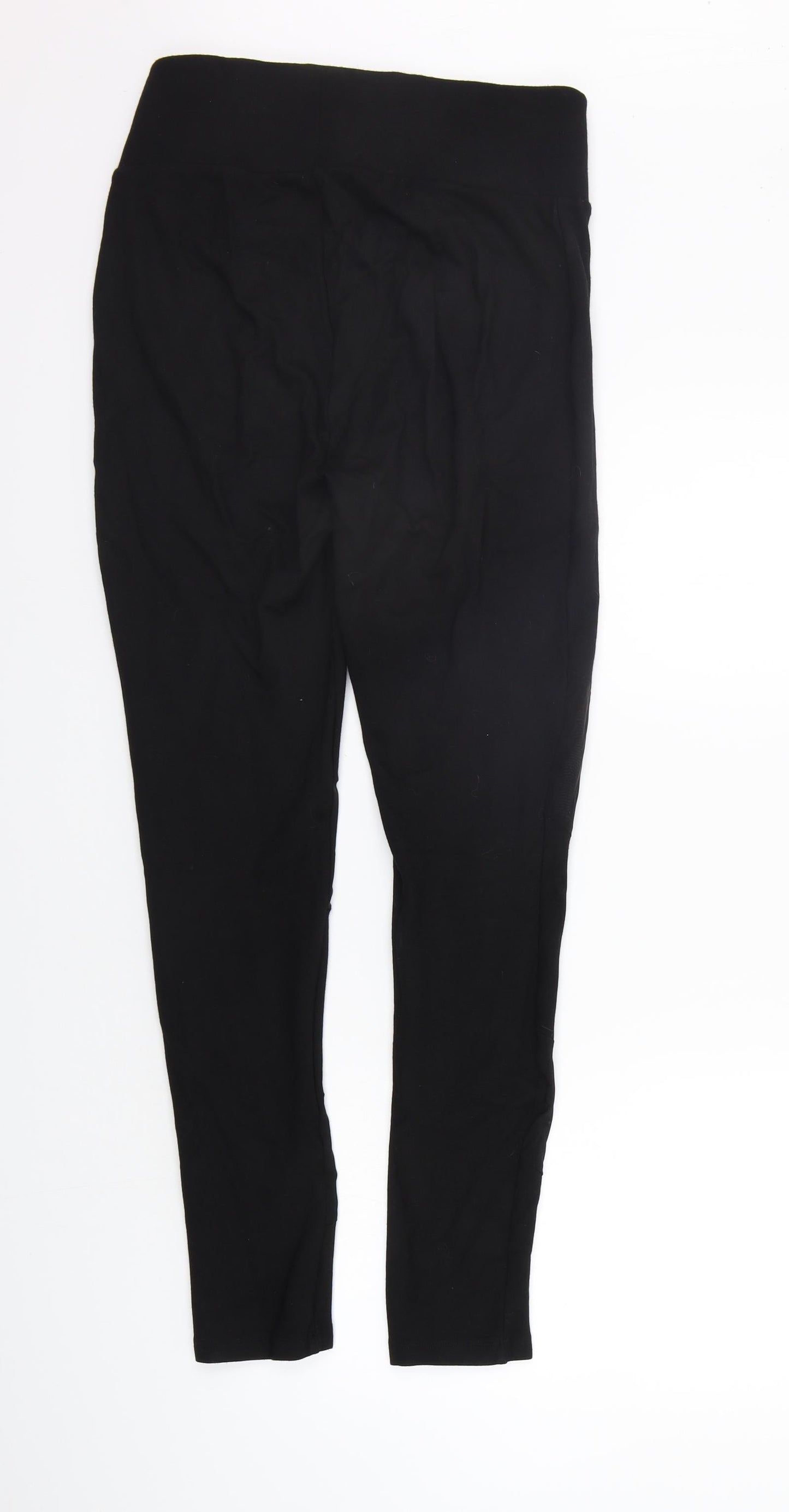 Very Womens Black Houndstooth  Jegging Trousers Size 12 L29 in - Elastic Waist Band
