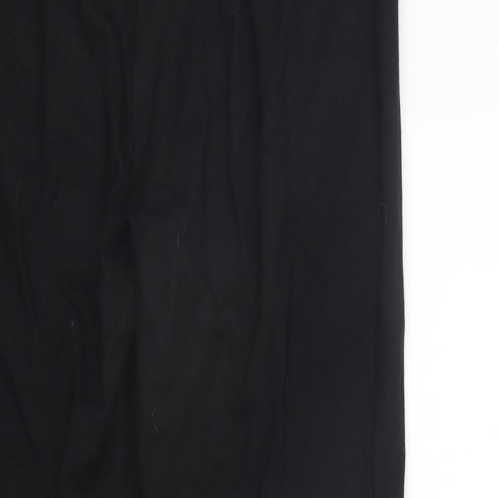 Very Womens Black Houndstooth  Jegging Trousers Size 12 L29 in - Elastic Waist Band