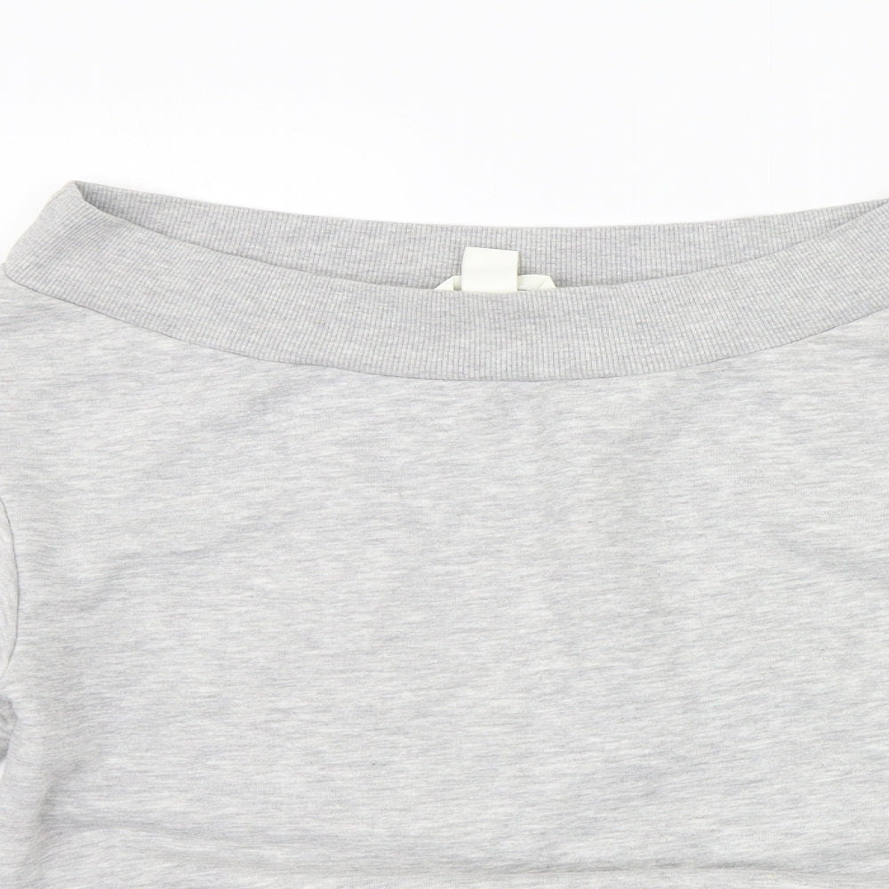 H&M Womens Grey   Pullover Jumper Size S