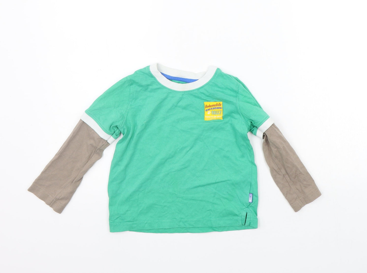 Mothercare Girls Green   Basic T-Shirt Size 24 Months