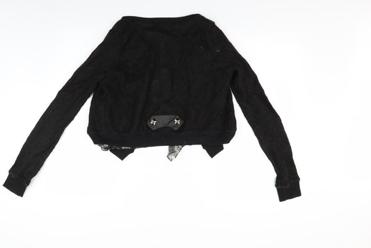 Cutie Womens Black   Cardigan Jumper Size S