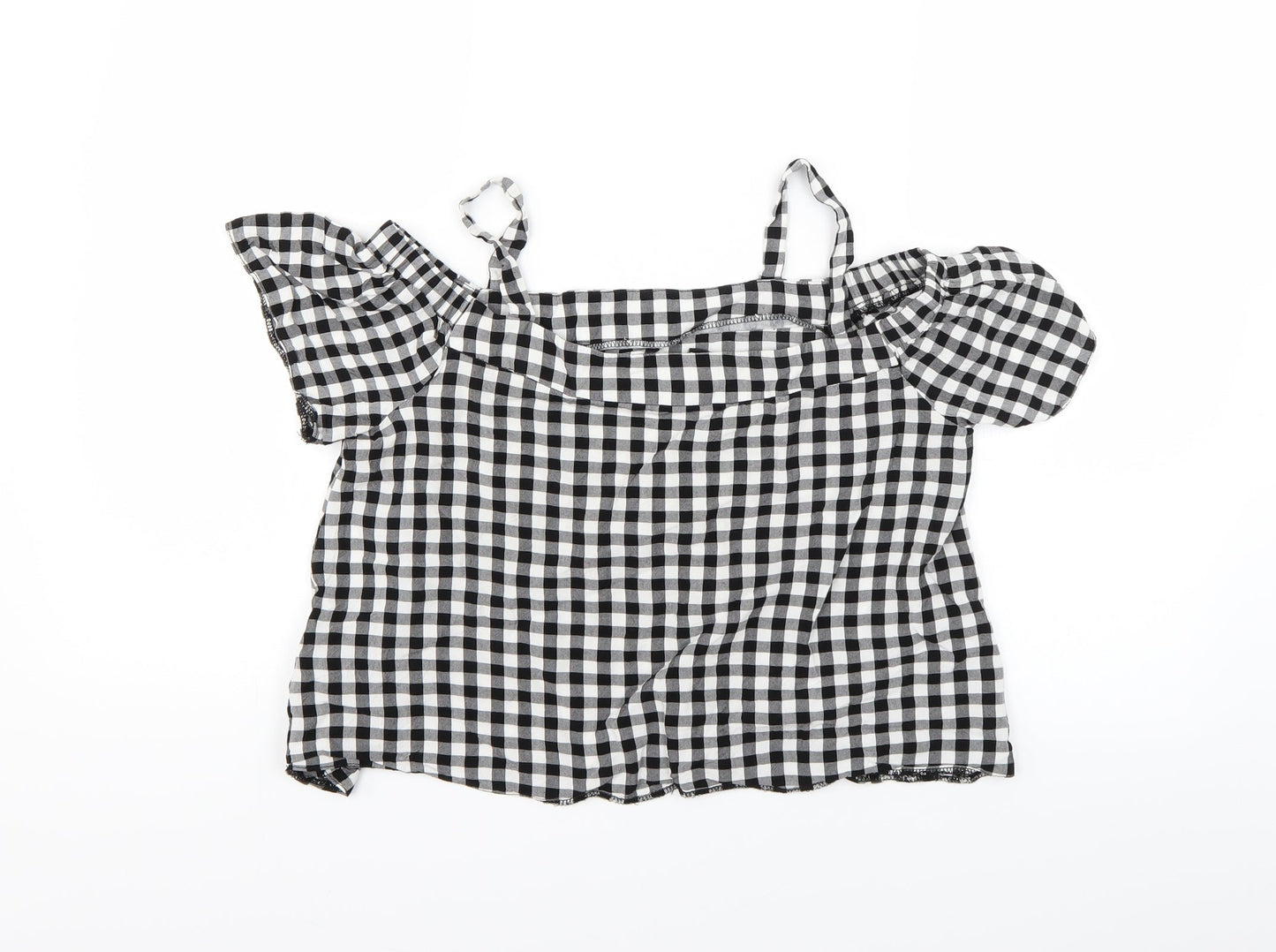 New Look Girls Grey Check  Basic Tank Size 15 Years