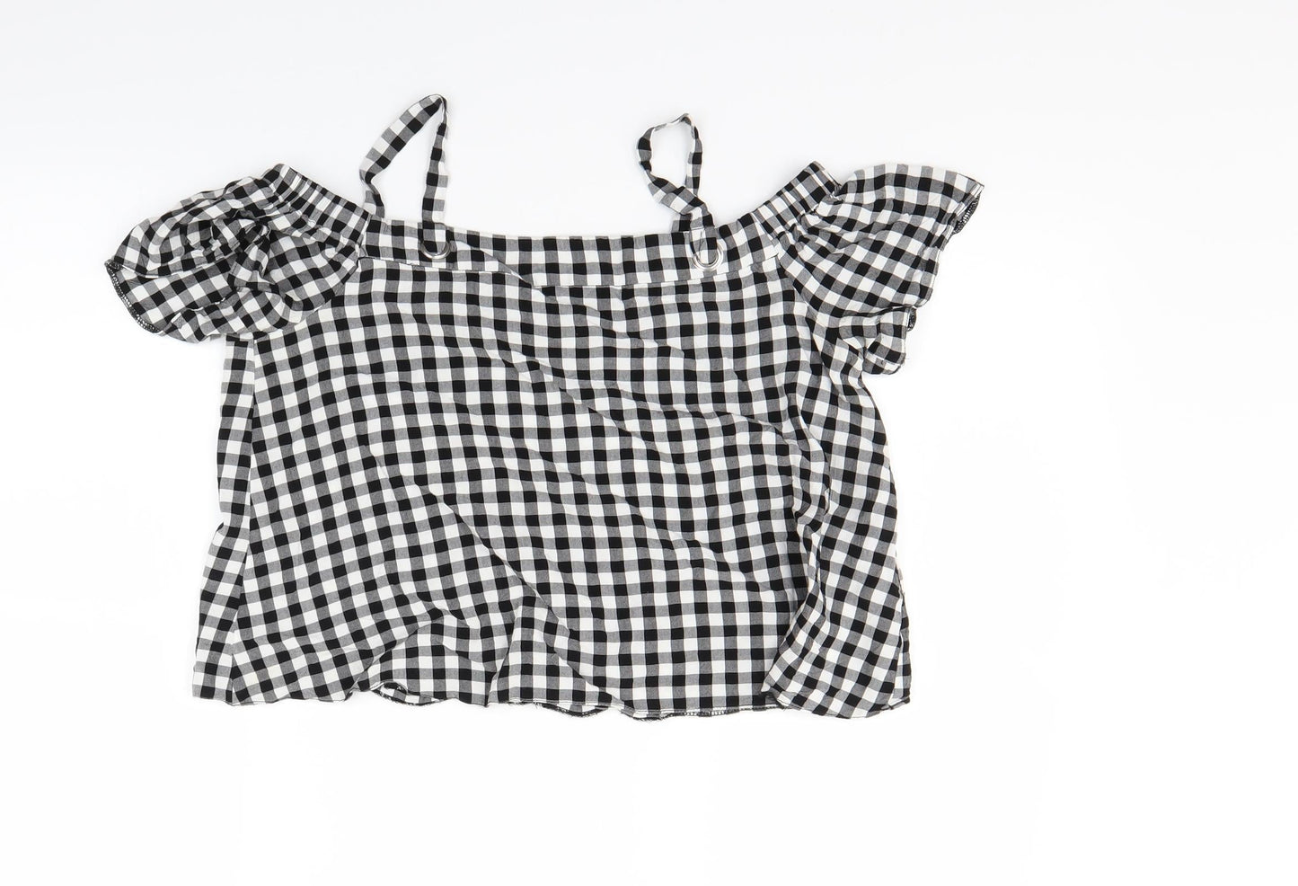 New Look Girls Grey Check  Basic Tank Size 15 Years