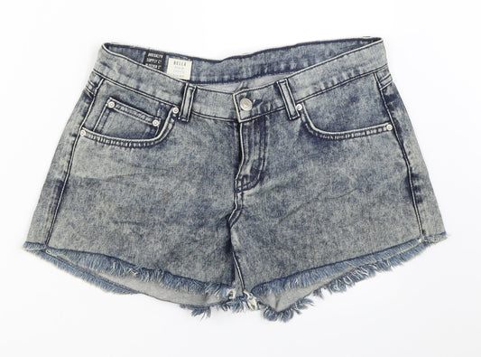 Brooklyn Womens Blue  Denim Hot Pants Shorts Size 28 in