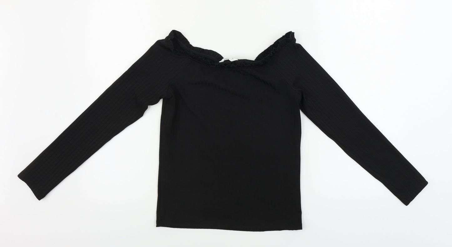 Candy Girls Black   Basic T-Shirt Size 14 Years