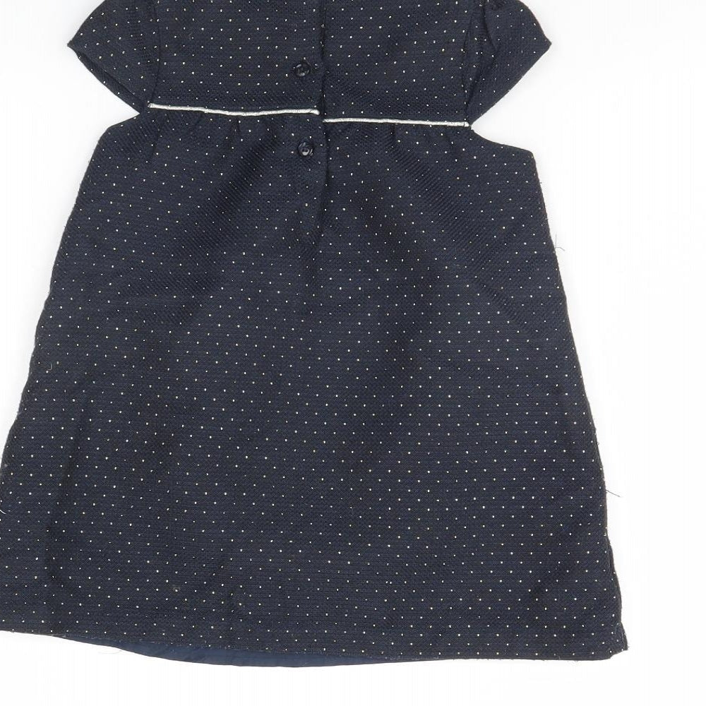 Young Dimension Girls Blue Polka Dot  Mini  Size 2 Years
