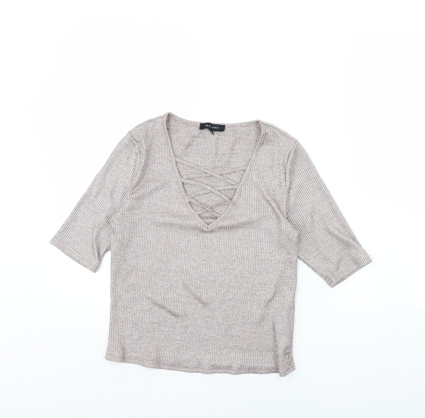 New Look Womens Pink   Cropped Blouse Size 12