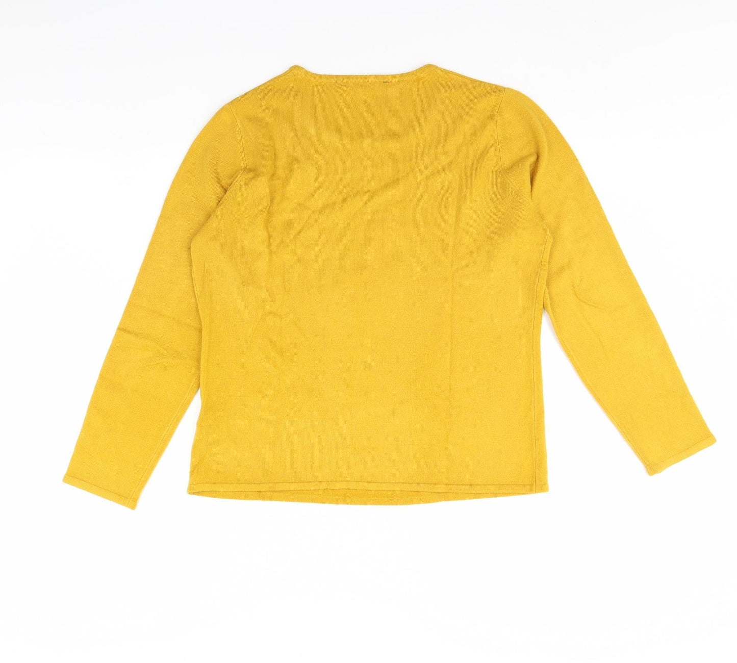 Bonmarché Womens Yellow   Pullover Jumper Size 12