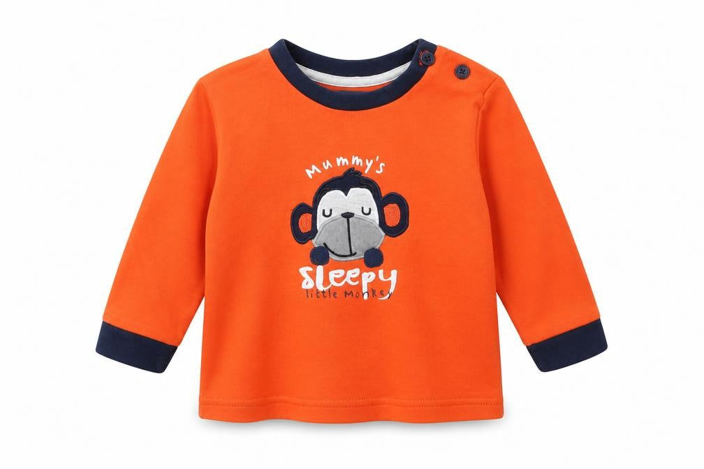 Primark Boys Orange   Basic T-Shirt Size 3-6 Months