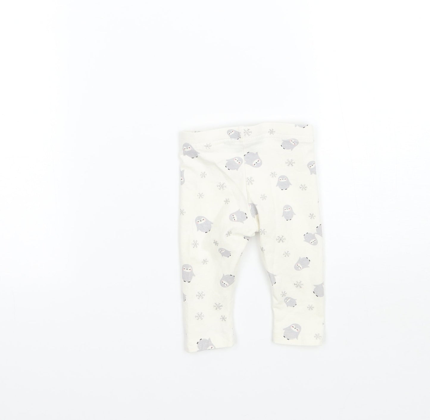 Primark Girls White   Capri Leggings Size 3-6 Months