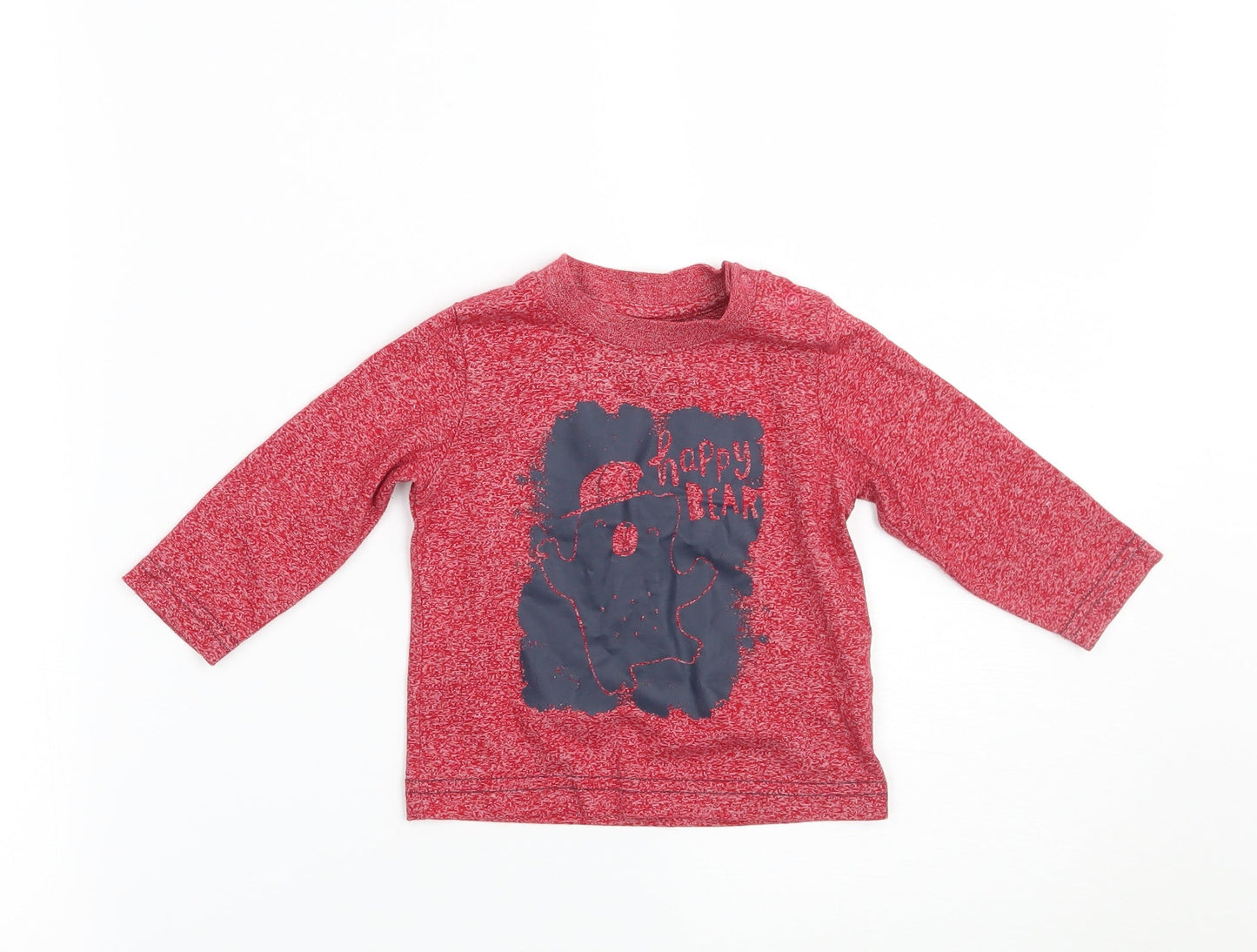 Nutmeg Boys Red   Basic T-Shirt Size 3-6 Months