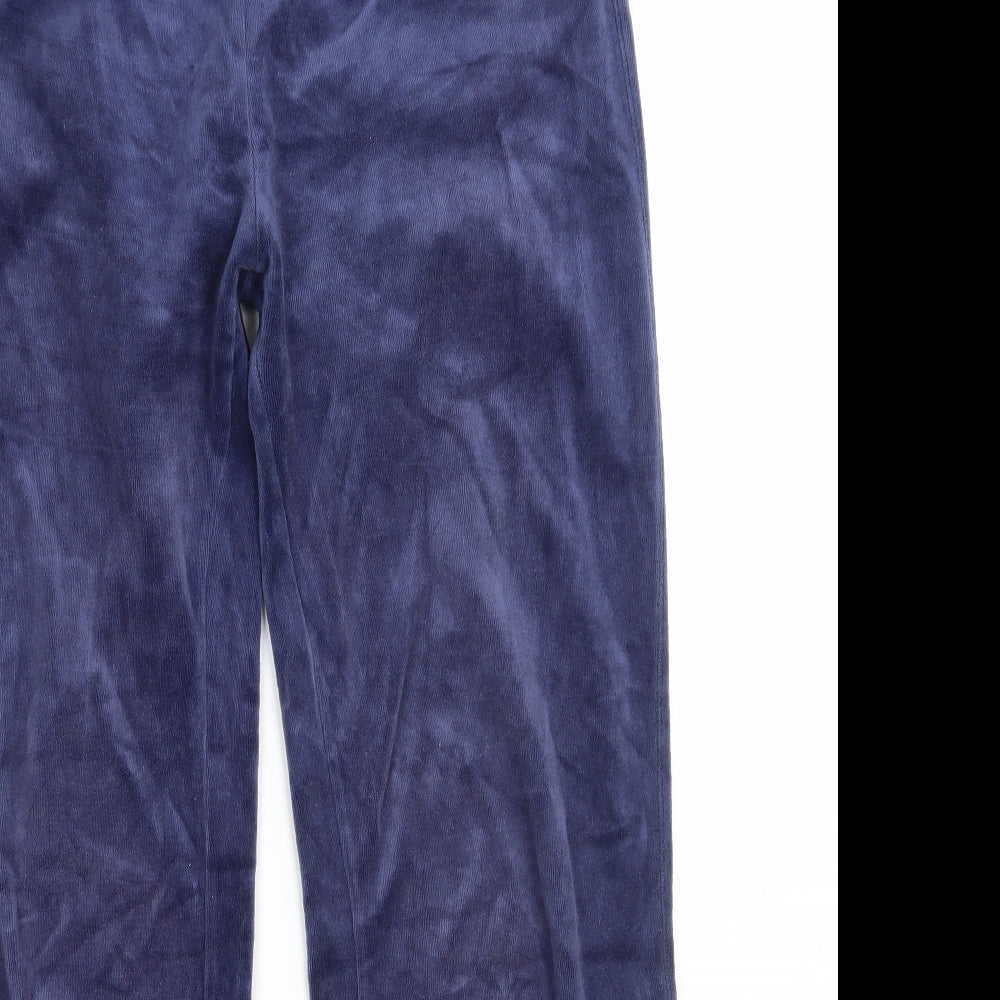 Denim & Co. Womens Blue   Sweatpants Trousers Size 14 L27.5 in