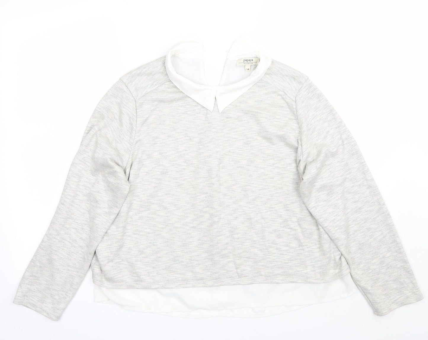 Papaya Womens Grey   Pullover Jumper Size 14