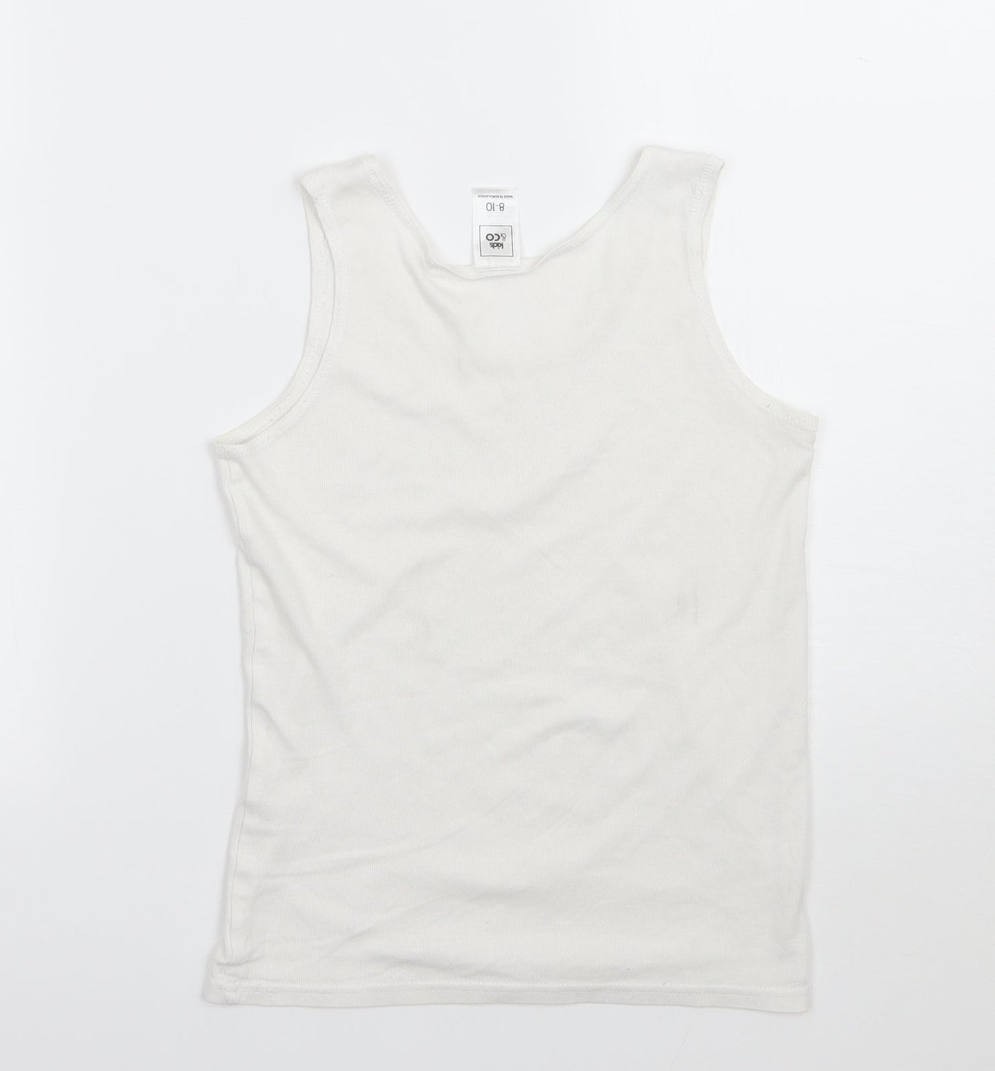 Kids & co Girls White   Basic Tank Size 9 Years