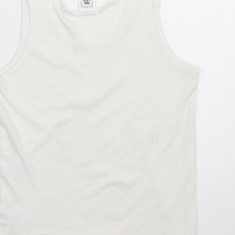Kids & co Girls White   Basic Tank Size 9 Years