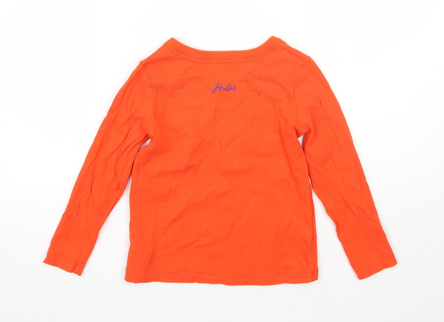 Joules Boys Orange   Basic T-Shirt Size 4 Years