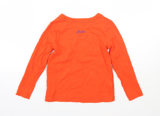 Joules Boys Orange   Basic T-Shirt Size 4 Years