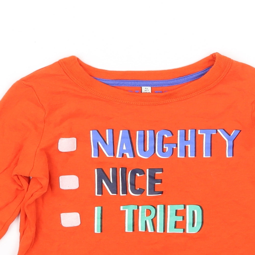 Joules Boys Orange   Basic T-Shirt Size 4 Years