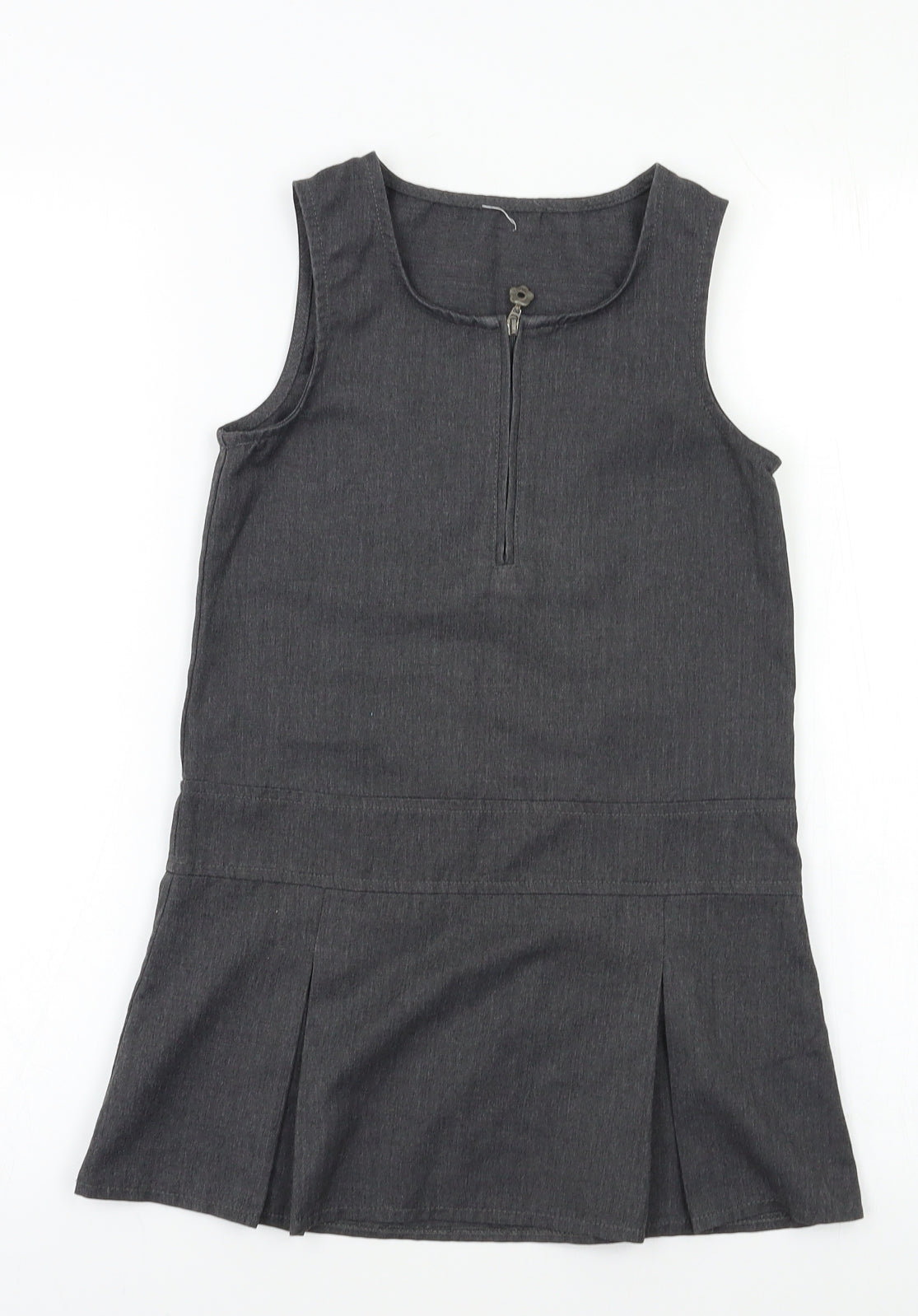 George Girls Grey   Pinafore/Dungaree Dress  Size 8 Years