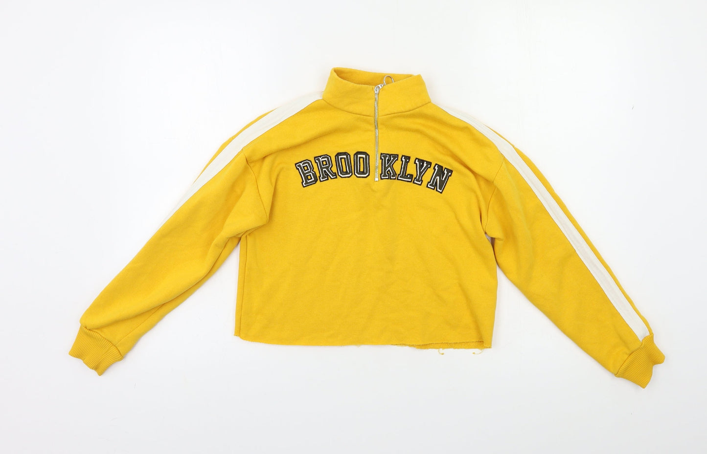 Candy Couture Womens Yellow   Pullover Sweatshirt Size 10
