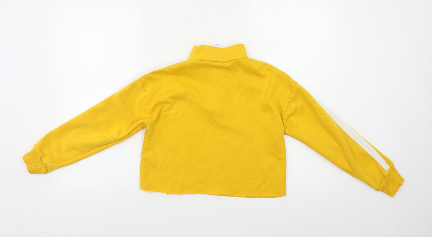Candy Couture Womens Yellow   Pullover Sweatshirt Size 10