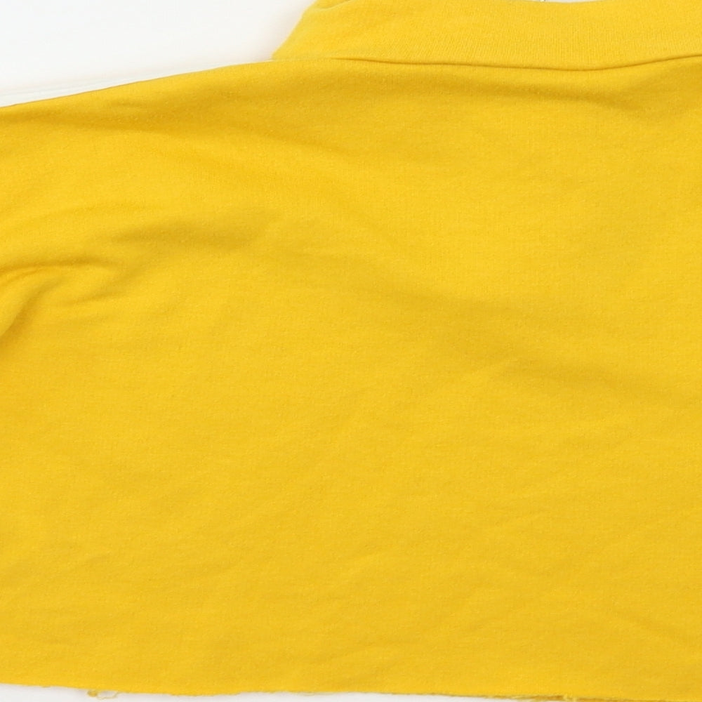 Candy Couture Womens Yellow   Pullover Sweatshirt Size 10