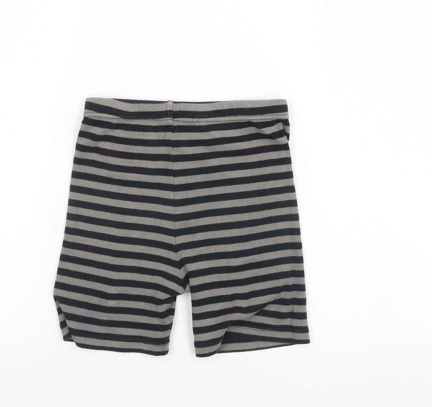 Kirkland Boys Black Striped  Sweat Shorts Size 7 Years
