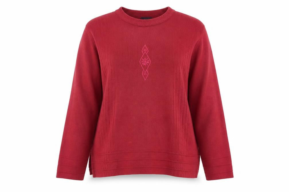 4 Me Womens Pink  Knit Pullover Jumper Size L