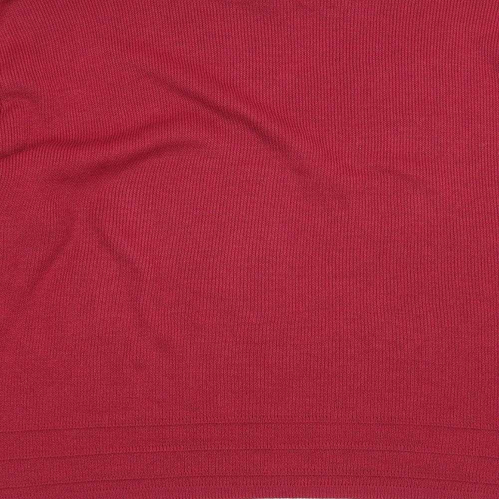 4 Me Womens Pink  Knit Pullover Jumper Size L