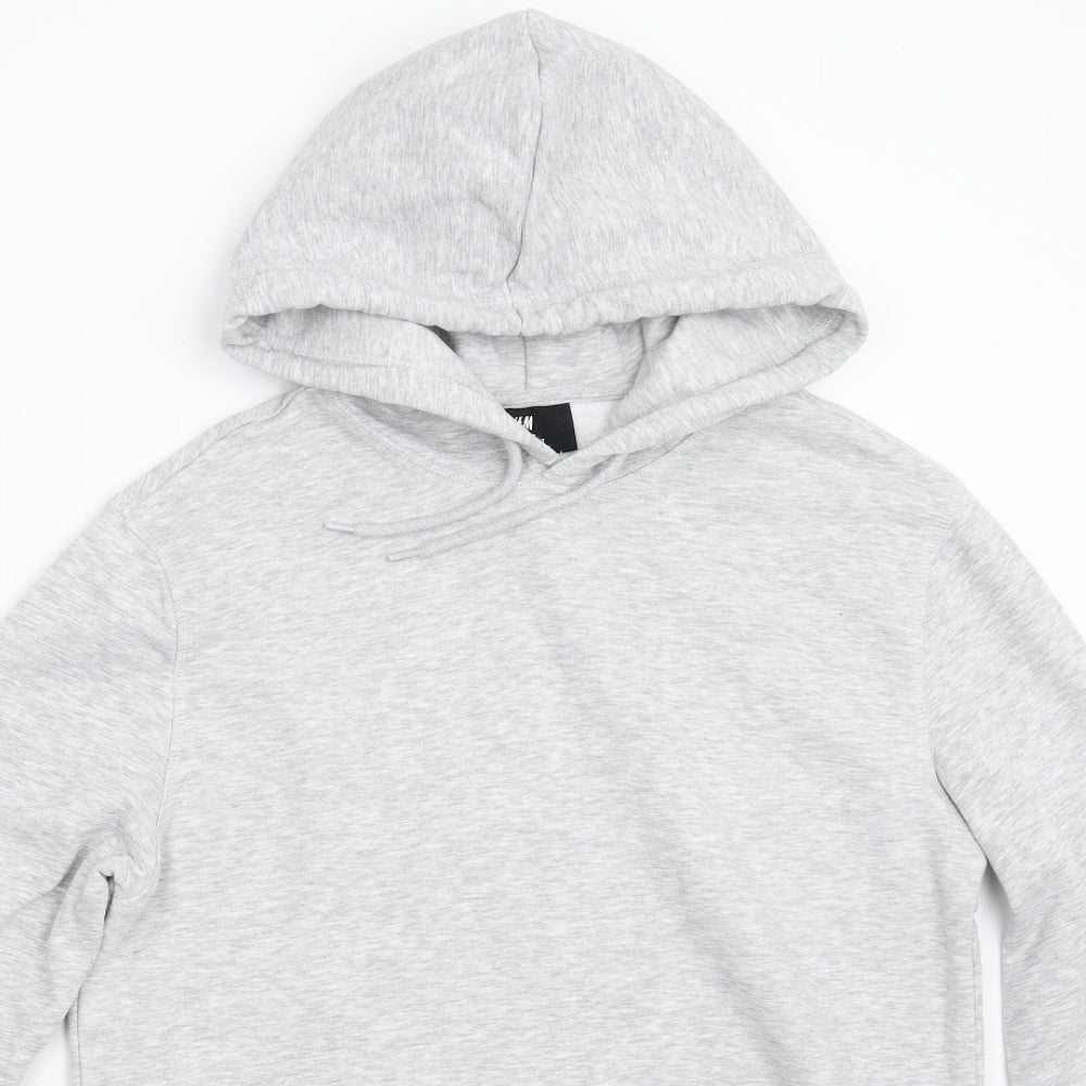 H&M Womens Grey   Pullover Hoodie Size S