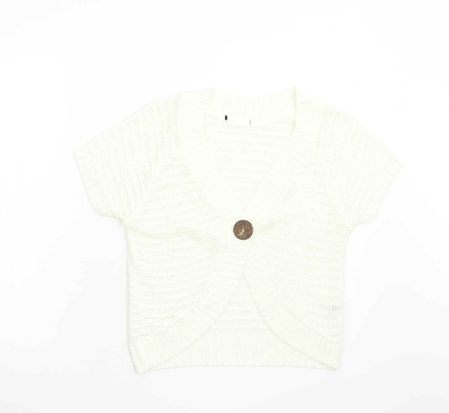 BM Womens Ivory   Cardigan Jumper Size M
