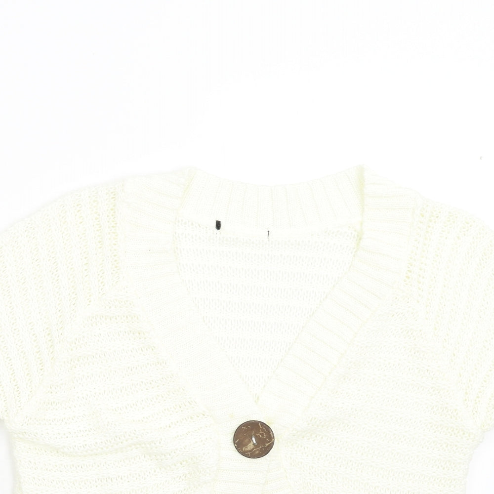 BM Womens Ivory   Cardigan Jumper Size M
