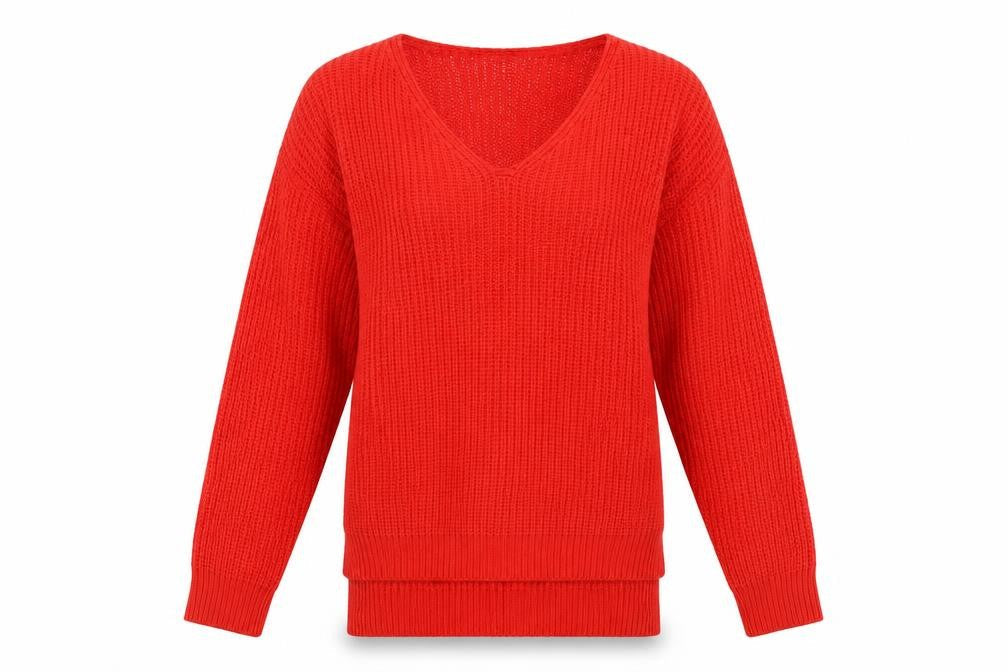 Primark Womens Orange  Knit Pullover Jumper Size XS