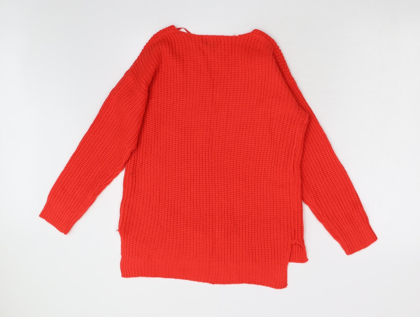 Primark Womens Orange  Knit Pullover Jumper Size XS