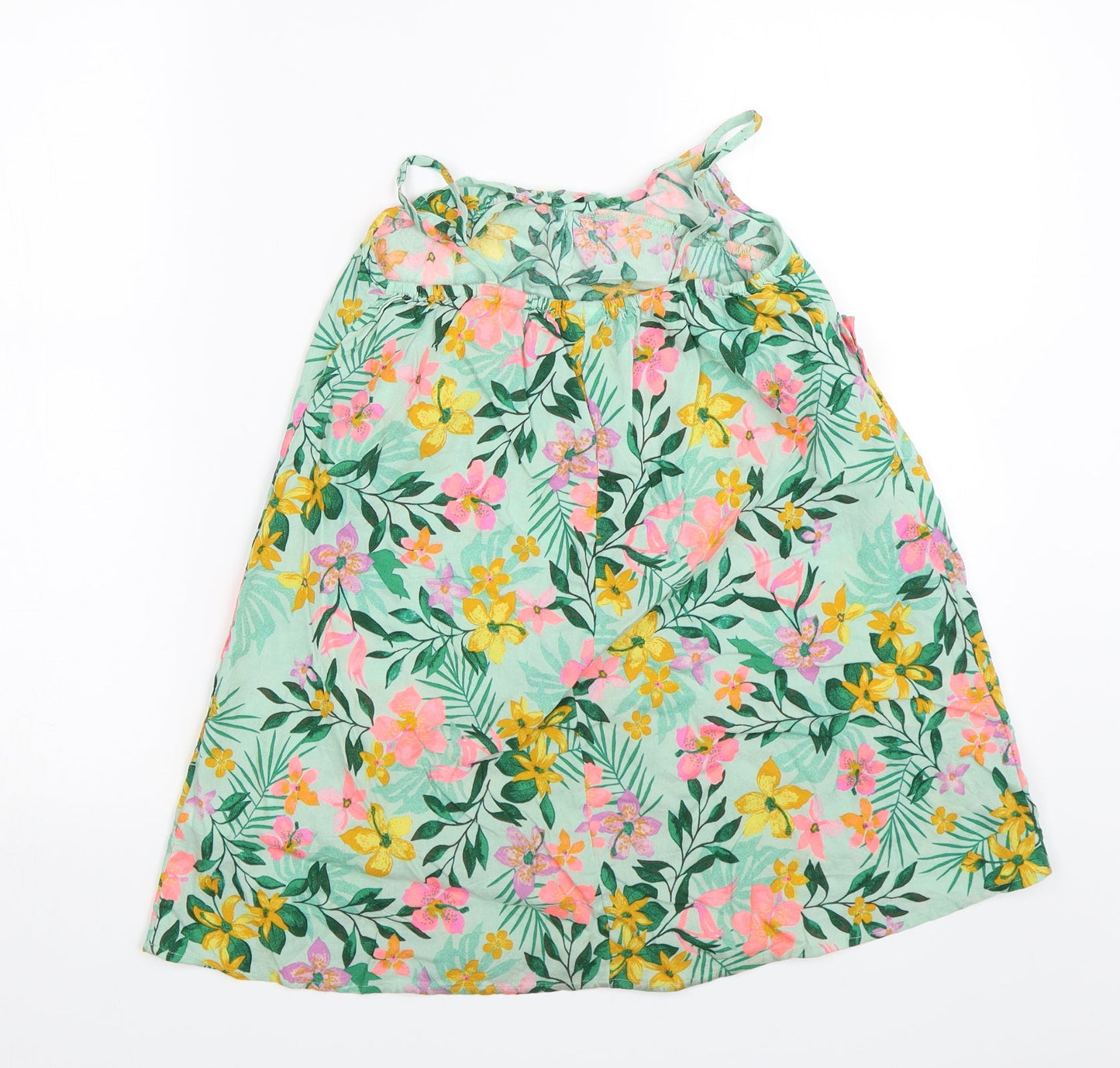 NEXT Girls Green Floral  Shift  Size 8 Years