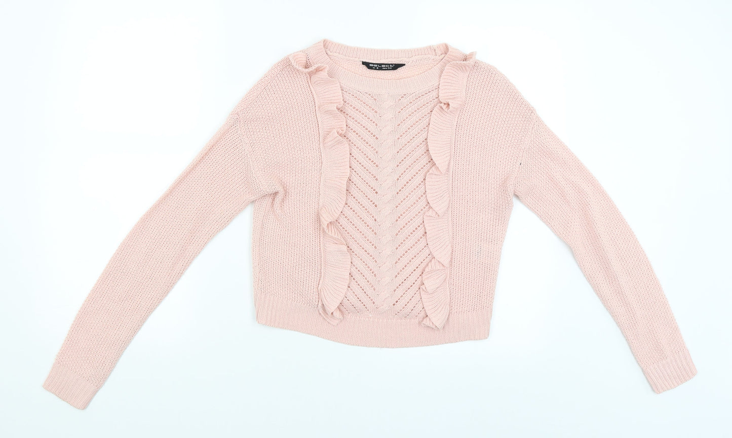 Select Womens Pink   Pullover Jumper Size 6
