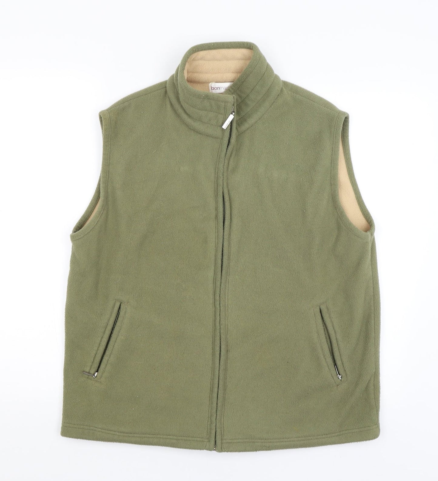 Bonmarché Womens Green   Full Zip Jumper Size M