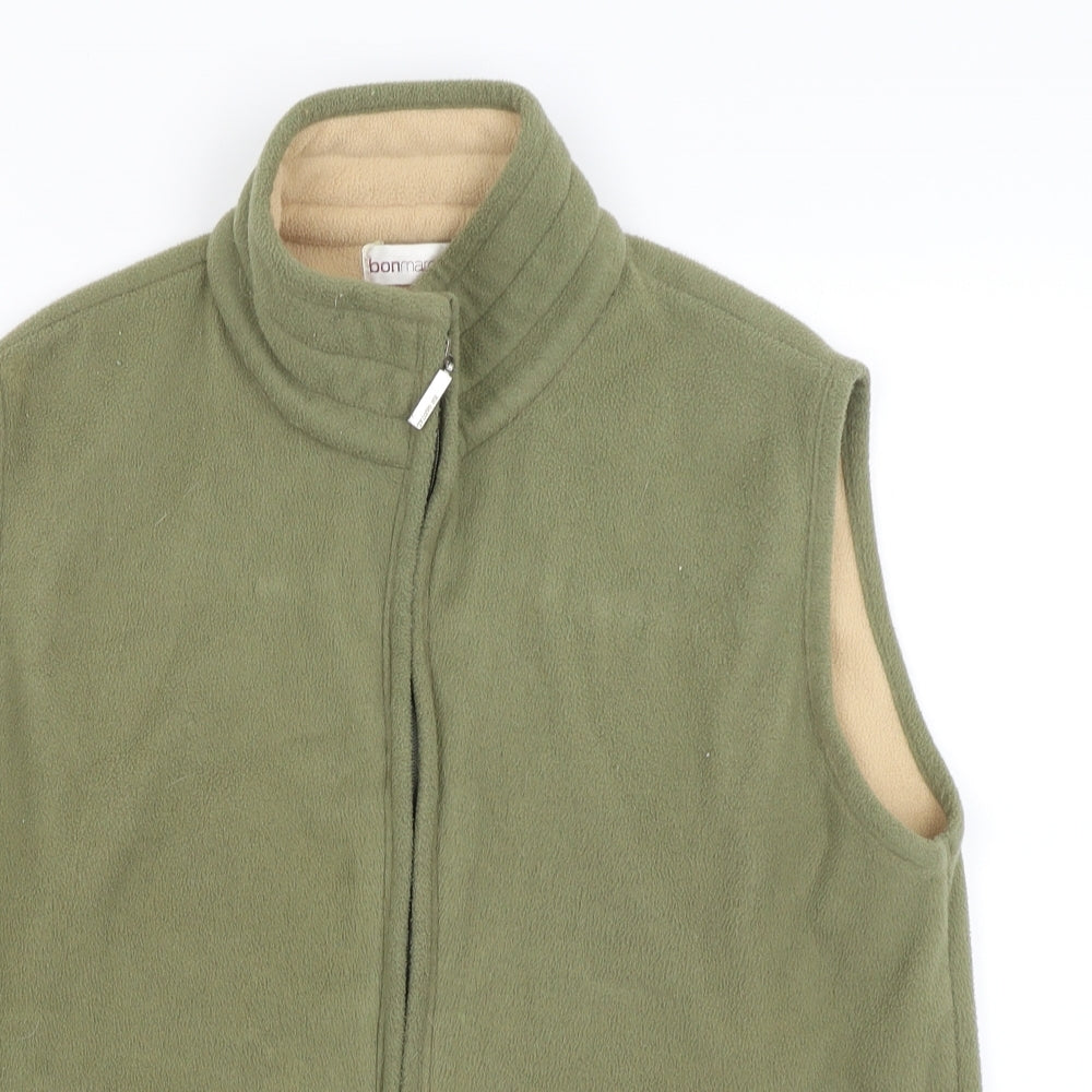 Bonmarché Womens Green   Full Zip Jumper Size M